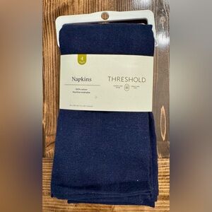 Threshold Dark‎ Blue Cotton Napkins Set of 4